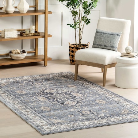 Nuloom Jordan Vintage Medallion Machine Washable Area Rug 5ft x 8ft BIML01A-508